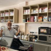 Ghassan Akar is delighted after moving Tania's Cafe from Hampstead to Swiss Cottage