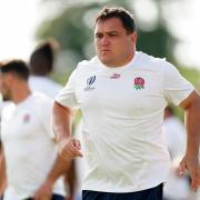 Jamie George during a training session at the World Cup