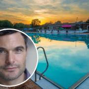 Russell Bentley enjoyed a yoga bath at his favourite north London lido