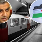 Sadiq Khan backs Transport for London's decision to suspend a Tube driver who appeared to lead a 'free, free Palestine' chant. Photos: Pixabay/Newsquest