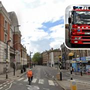 London Fire Brigade was called to the hostel in King's Cross Road, WC1