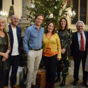 Sophie Thompson, Christian Kimberley-Bowen, Stephen Campbell Moore, Arabella Weir, Claire Wood Hill and John and Nula Suchet at the concert. Image: Marie Mangan