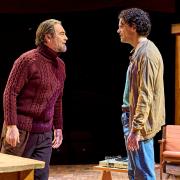Nathaniel Parker as Max and Jacob Fortune-Lloyd as Jan in Rock N Roll at Hampstead Theatre. Image: Manuel Harlan