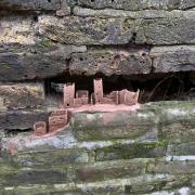 The miniature version of the Pueblo cliff dwellings was made by an anonymous artist in Hampstead