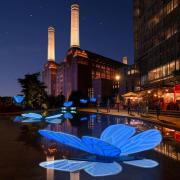 Butterfly Effect by Masamichi Shimada is among seven light installations by UK and international artists which are part of Battersea Power Station's Light Festival