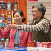 Namju Go and Ins Choi as Umma and Appa in Kim's Convenience at Park Theatre