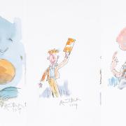 Newly drawn and reimagined illustrations for the likes of Mr Fox, Charlie Bucket and The BFG are up for auction at Bonhams to raise funds for the Quentin Blake Centre for Illustration in Islington