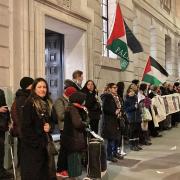 Any pro-Palestine activist outside Camden's Town Hall was denied entry to the public gallery during a full council meeting