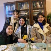 Some of the girls who visited the UK with the Camden Abu Dis Friendship Association