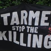 This banner was hung outside Sir Keir's house