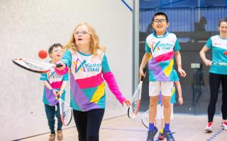 The Squash Stars programme helps children become more active. Image: England Squash