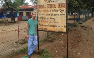 Dr Benjamin Black working for Médecins Sans Frontières in Sierra Leone