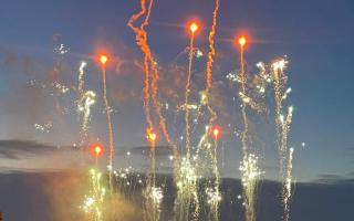 Platinum Jubilee firework display on Hampstead Heath