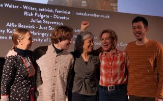 Juliet Stevenson (second from right) attended Finite: A Climate of Change at the Crouch End Picturehouse