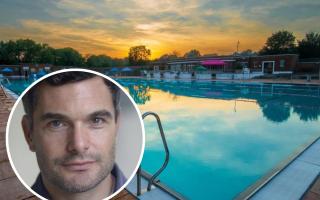 Russell Bentley enjoyed a yoga bath at his favourite north London lido