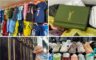 Fake designer goods worth £1m were seized from shops in Camden High Street
