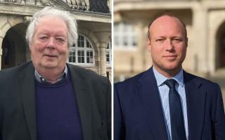Barnet Council's Labour leader Cllr Barry Rawlings (left) clashed with Tory opposition leader Cllr Dan Thomas over the forthcoming year's budget and council tax. Photos: LDRS