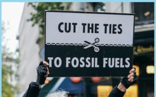 Dorothea Hackman protests to Stop Fossil Fuels (Image: The Lightscaper)
