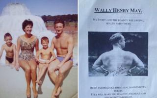 Dave May (older brother and former Ponds' lifeguard, mum, Tony and dad, and the pamphlet written by Tony's grandfather Wally Henry May