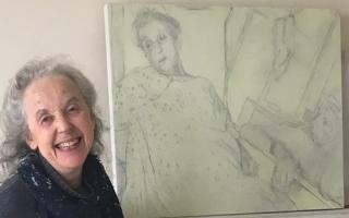 Hampstead artist June Collier has won the Derwent Art Prize for her oil and pencil drawing of her mother Hetty in hospital